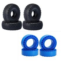 Conjunto de pneus e insertos de silicone para TRx4m SCX24 1/18 1/24 RC