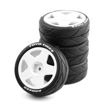 Conjunto de pneus e rodas 1/10 na estrada para o carro RC da HPI Ken Block Conjunto de pneus e rodas 1/10 na estrada para o carro RC da HPI Ken Block