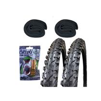 Conjunto de pneus WANDA 26x2.125 + 2 tubos internos 26 + Kit de reparo