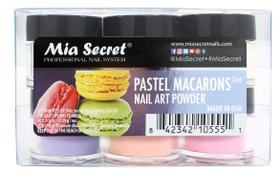 Conjunto de pó para arte de unhas Mia Secret Pastel Macarons 6 cores