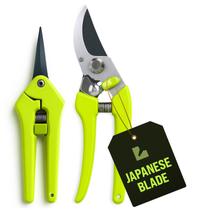 Conjunto de poda de aço inoxidável Garden Shears Craft911, pacote com 2 unidades