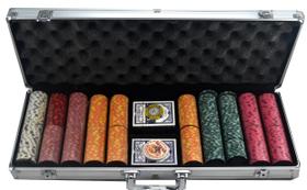 Conjunto de Poker de 14 Gramas com 500 Fichas - Monte Carlo Conjunto de Poker de 14 Gramas com 500 Fichas - Monte Carlo