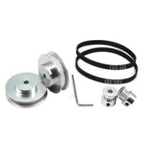 Conjunto de polias dentadas Zeberoxyz GT2 de 20 e 60 dentes com correia de 200 mm Conjunto de polias dentadas Zeberoxyz GT2 de 20 e 60 dentes com correia de 200 mm