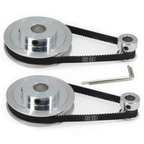 Conjunto de polias temporizadoras Zeberoxyz GT2, 20 e 80 dentes, diâmetro de 12 mm Conjunto de polias temporizadoras Zeberoxyz GT2, 20 e 80 dentes, diâmetro de 12 mm