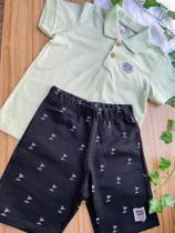 Conjunto de Polo com Short Ding Dang - VERDE OLIVA