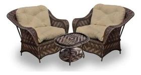 Conjunto De Poltronas De Fibra Sintética Naja Área Externa