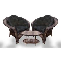 Conjunto de Poltronas Fibra Sintética 19 - 2 Poltronas + 1 Mesa Centro - Tecido Duna Preto Conjunto de Poltronas Fibra Sintética 19 - 2 Poltronas + 1 Mesa Centro - Tecido Duna Preto