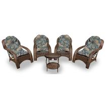 Conjunto de Poltronas Fibra Sintética Lisboa - 4 Poltronas + 1 Mesa Centro - Tecido Palmares Petróleo Conjunto de Poltronas Fibra Sintética Lisboa - 4 Poltronas + 1 Mesa Centro - Tecido Palmares Petróleo