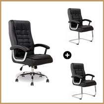 Conjunto de Poltronas Presidente Mola Ensacada - 2915