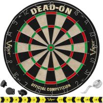 Conjunto de pontas de aço Dartboard Viper Dead-On Tournament Bristle Conjunto de pontas de aço Dartboard Viper Dead-On Tournament Bristle
