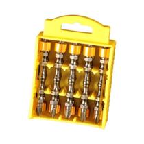 Conjunto De Pontas De Chave De Fenda Elétrica Magnéticas Com Cabo Hexagonal De Cabeça Dupla Cruzada,