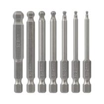 Conjunto De Pontas De Chave De Fenda Magnéticas Com Extremidade Esférica Métrica Adaptador De