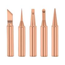 Conjunto De Pontas De Ferro De Solda De Cobre T 5pcs Ferramentas De Soldagem BGA Sem Chumbo Pontas