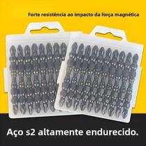 Conjunto De Pontas Magnéticas PH2 Para Parafusadeira De Impacto Antiderrapante 65mm À Prova d'Água