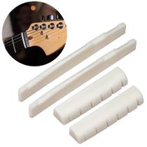 Conjunto De Ponte E Nut De Osso Para Violão Acústico De 6 Cordas 72mm 43mm Acessórios Para Violão Conjunto De Ponte E Nut De Osso Para Violão Acústico De 6 Cordas 72mm 43mm Acessórios Para Violão