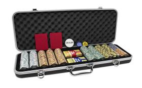 Conjunto de pôquer DA VINCI Monte Carlo Poker Club 500 fichas 14g