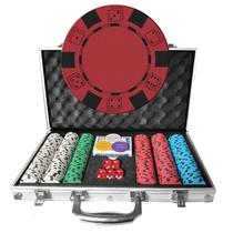 Conjunto de pôquer LOYCHIP 300 unidades com caixa de alumínio e fichas de 11,5 g Conjunto de pôquer LOYCHIP 300 unidades com caixa de alumínio e fichas de 11,5 g