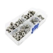 Conjunto De Porcas De Bloqueio Hexagonais Em Aço Inoxidável M3 M4 M5 M6 M8 110pcs Tamanhos Variados