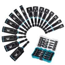 Conjunto de porcas e drivers Conjunto magnético de brocas de impacto LIBRATON de 16 peças