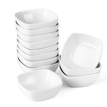Conjunto de porcelana Dip Bowls MALACASA 150ml, pacote com 12 unidades, empilhável