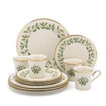 Conjunto de porcelana marfim Lenox 6122048 Holiday de 12 peças