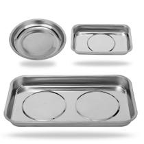 Conjunto de porta-bandejas magnéticas VASTOOLS, 3 peças de aço inoxidável