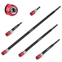 Conjunto de porta-brocas para chave de fenda magnética SEDY, 5 peças, 1/4, haste hexagonal