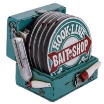Conjunto de porta-copos Hook Line e Sinker Bait Shop com suporte (5 unidades)