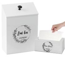 Conjunto de porta-lençóis magnéticos e secadores de papel ESEHGS White Conjunto de porta-lençóis magnéticos e secadores de papel ESEHGS White