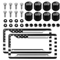 Conjunto de porta-matrículas Vankcp Universal USA Flag