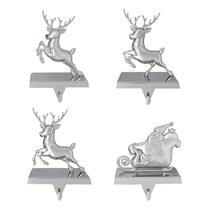 Conjunto de porta-meias de Natal K9King Santa's Sleigh Reindeer