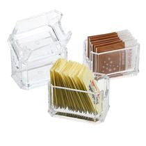 Conjunto de porta-pacotes de açúcar ELLDOO Acrílico para Restaurant Clear Conjunto de porta-pacotes de açúcar ELLDOO Acrílico para Restaurant Clear