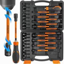 Conjunto de porta-porcas magnéticas LOZAGU 33PCS com alça longa de 15 cm Conjunto de porta-porcas magnéticas LOZAGU 33PCS com alça longa de 15 cm