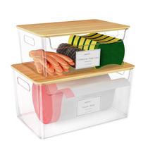 Conjunto de porta-sacos de lixo COAZEX Under Sink empilhável com tampa