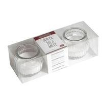 Conjunto De Porta Vela Metz 6,5Cm 2 Peças - Etilux