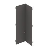 Conjunto de Portas para Guarda Roupa Módulo Canto Reto 119,5cm Frame CabeCasa MadeiraOriginals Grafite