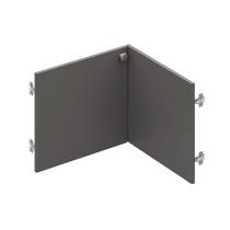 Conjunto de Portas para Guarda Roupa Módulo Canto Reto 39,5cm Frame CabeCasa MadeiraOriginals Grafite