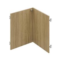 Conjunto de Portas para Guarda Roupa Módulo Canto Reto 59,5cm Frame CabeCasa MadeiraOriginals Acácia