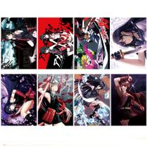 Conjunto de pôsteres Akame ga Kill, pintura artística em anime, 20 x 30 cm, 8 unidades Conjunto de pôsteres Akame ga Kill, pintura artística em anime, 20 x 30 cm, 8 unidades