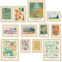 Conjunto de pôsteres com 97 estampas de arte de parede ecléticas vintage Conjunto de pôsteres com 97 estampas de arte de parede ecléticas vintage