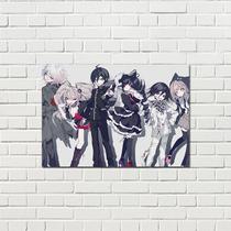 Conjunto de pôsteres Danganronpa, 8 impressões com parede sem moldura de 42 x 28,5 cm A