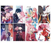 Conjunto de pôsteres Darling in the Franxx Zero Two Anime, 8 unidades Conjunto de pôsteres Darling in the Franxx Zero Two Anime, 8 unidades