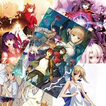 Conjunto de pôsteres Fate/stay night, 8 peças de estampas de arte de parede sem moldura
