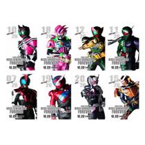 Conjunto de pôsteres Kamen Rider, 8 peças, 42 x 29 cm, impressões em HD, pintura em ferro
