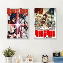 Conjunto de pôsteres Kill la Kill Anime Ryuko e Satsuki 40x60cm Conjunto de pôsteres Kill la Kill Anime Ryuko e Satsuki 40x60cm