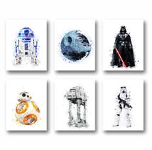 Conjunto de pôsteres PurpleHearts Star Wars 20,3 x 25,4 cm (6 unidades)