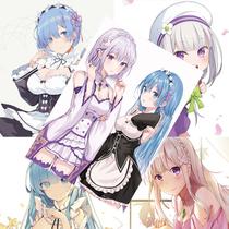 Conjunto de pôsteres Re: Zero Rem and Ram 8 unidades sem moldura 42 x 28,5 cm Conjunto de pôsteres Re: Zero Rem and Ram 8 unidades sem moldura 42 x 28,5 cm
