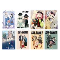 Conjunto de pôsteres Spy Family de 8 peças para crianças, decoração de dormitório ou escritório Conjunto de pôsteres Spy Family de 8 peças para crianças, decoração de dormitório ou escritório