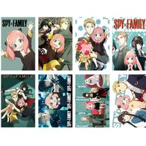 Conjunto de pôsteres Spy x Family, 8 peças, 42 x 28,5 cm, impressões sem moldura