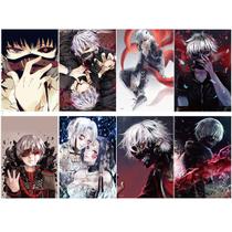 Conjunto de pôsteres Tokyo Ghoul, 8 peças de arte de parede sem moldura de 42 x 29 cm Conjunto de pôsteres Tokyo Ghoul, 8 peças de arte de parede sem moldura de 42 x 29 cm